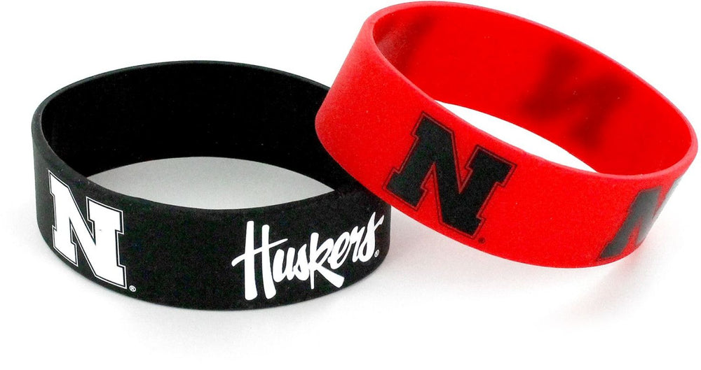 WHOLESALE NEBRASKA WIDE BRACELETS (2-PACK)