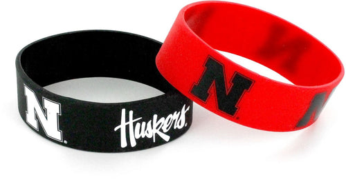 WHOLESALE NEBRASKA WIDE BRACELETS (2-PACK)