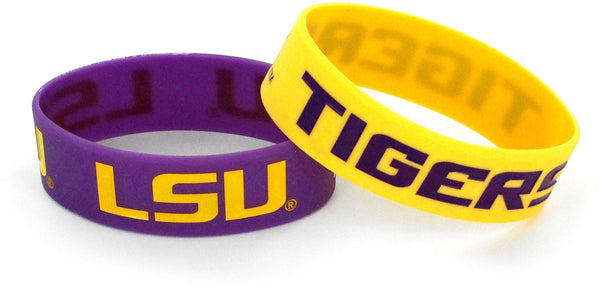 WHOLESALE LSU WIDE BRACELETS (2 PACK)