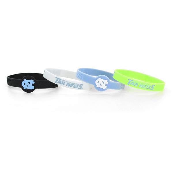 WHOLESALE NORTH CAROLINA SILICONE BRACELETS (4 PACK)
