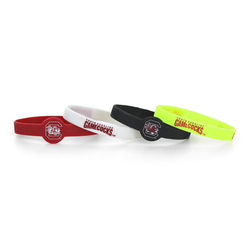 WHOLESALE SOUTH CAROLINA SILICONE BRACELETS (4 PACK)