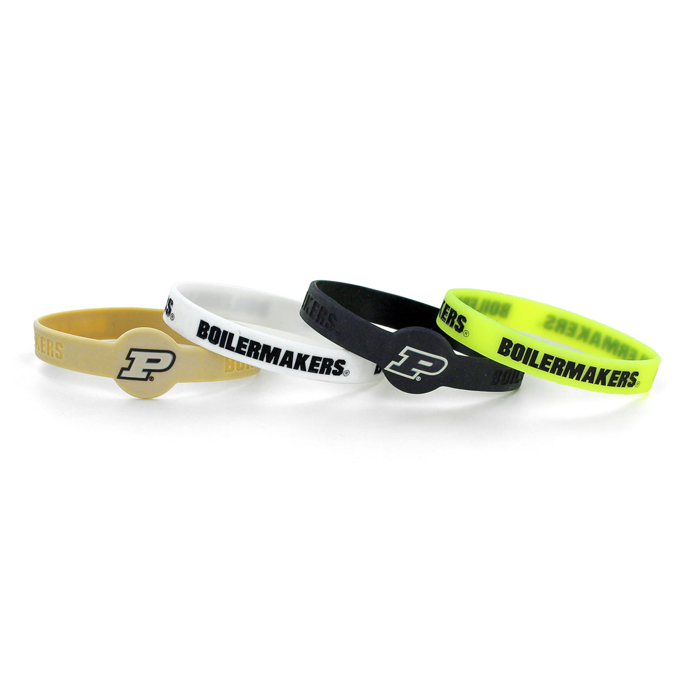 WHOLESALE PURDUE SILICONE BRACELETS (4 PACK)