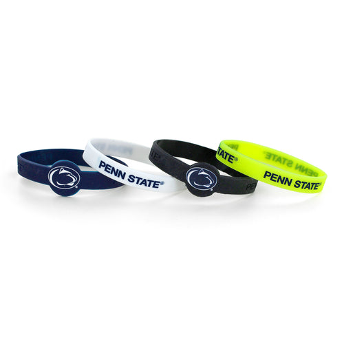 WHOLESALE PENN STATE SILICONE BRACELETS (4 PACK)