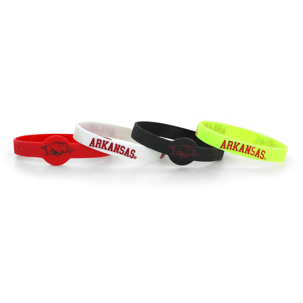 WHOLESALE ARKANSAS SILICONE BRACELETS (4 PACK)