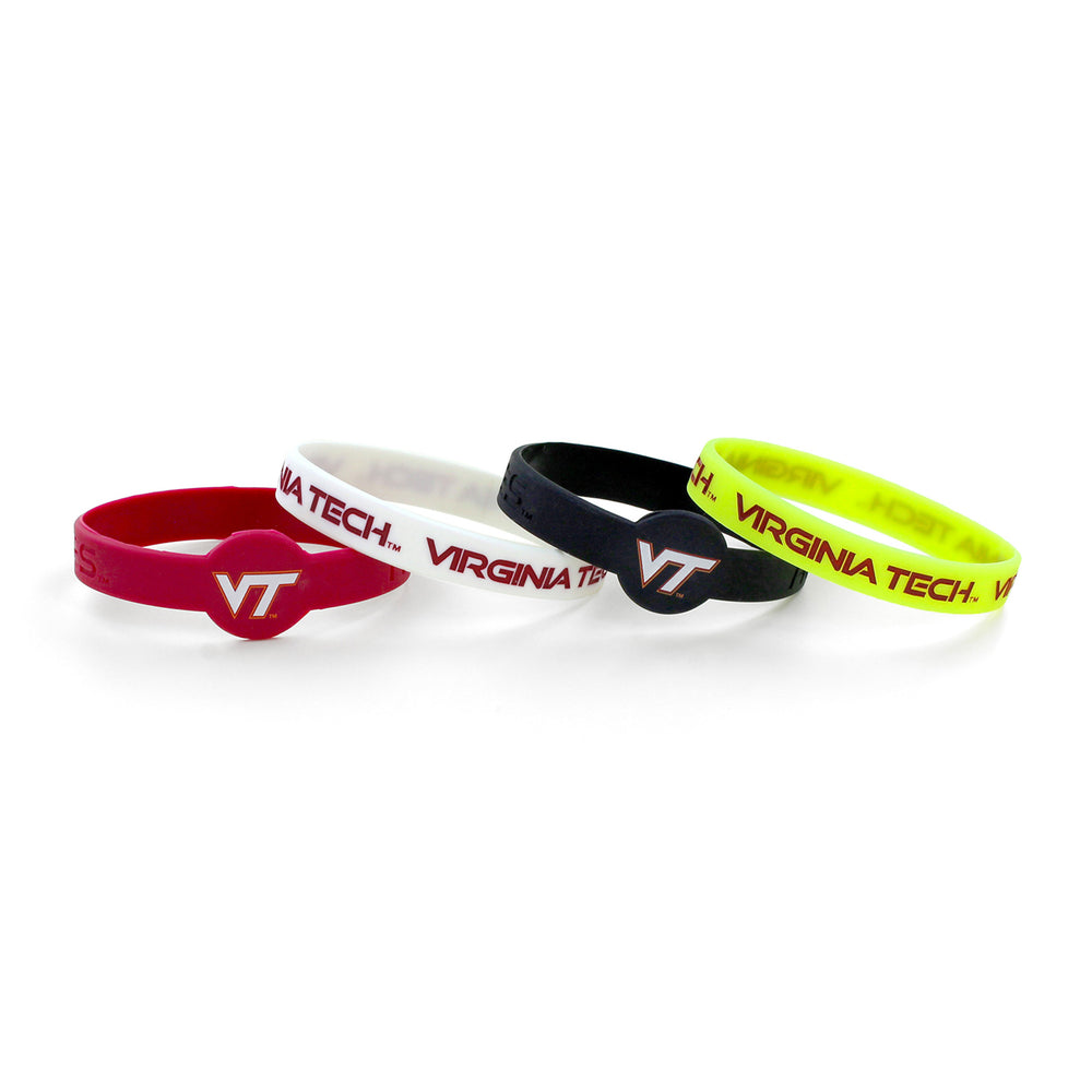 WHOLESALE VIRGINIA TECH SILICONE BRACELETS (4 PACK)