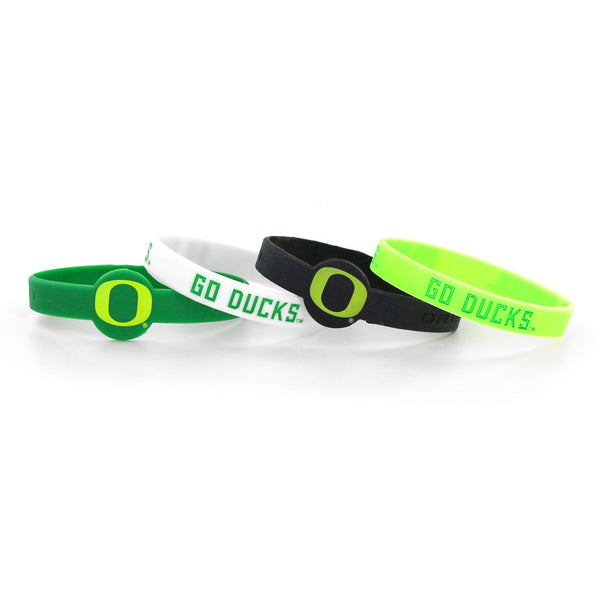 WHOLESALE OREGON SILICONE BRACELETS (4 PACK)