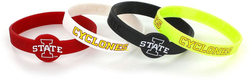 WHOLESALE IOWA STATE SILICONE BRACELETS (4 PACK)