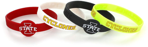 WHOLESALE IOWA STATE SILICONE BRACELETS (4 PACK)