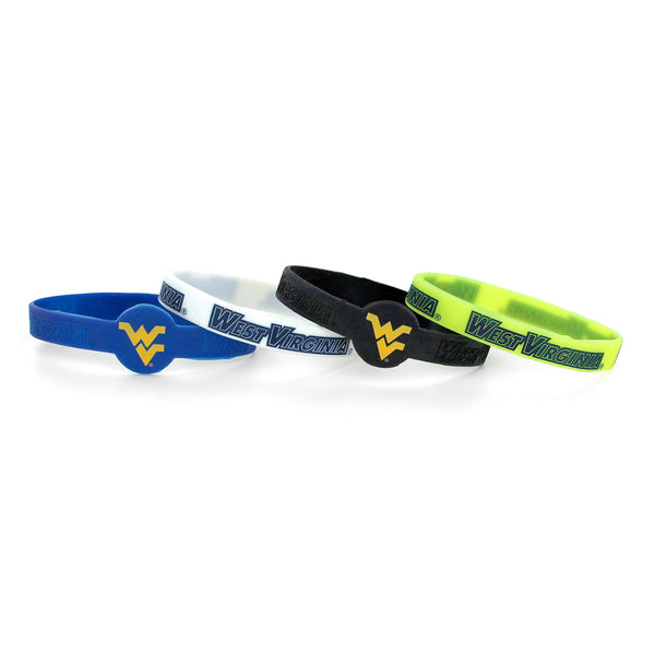 WHOLESALE WEST VIRGINIA SILICONE BRACELET (4 PACK)