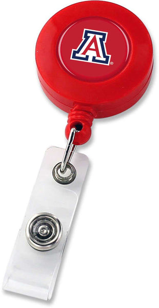 WHOLESALE ARIZONA WILDCATS (RED) RETRACTABLE BADGE HOLDER (NE)