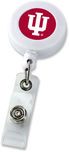 WHOLESALE INDIANA BADGE REEL (WHITE) (NE)