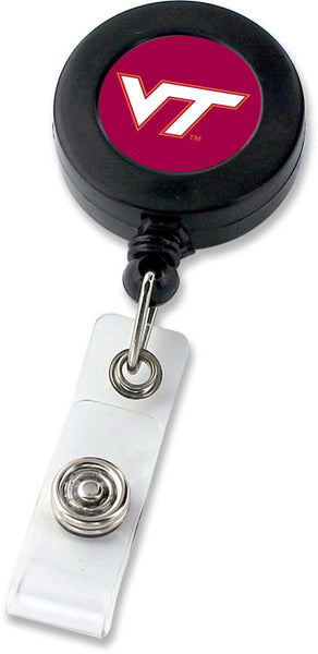 WHOLESALE VIRGINIA TECH (BLACK) BADGE REEL (NE)