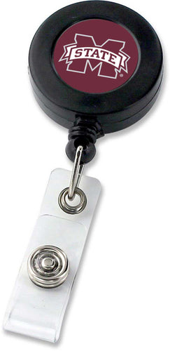 WHOLESALE MISSISSIPPI STATE (BLACK) BADGE REEL