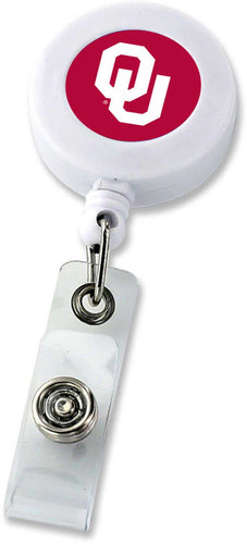 WHOLESALE OKLAHOMA BADGE REEL (WHITE) (NE)