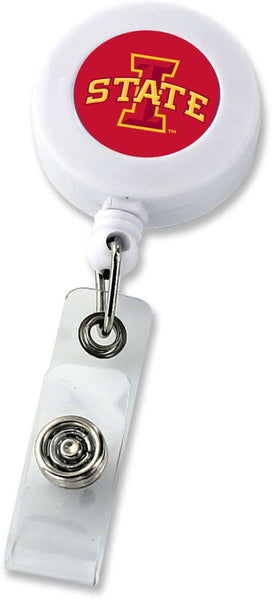 WHOLESALE IOWA STATE BADGE REEL (WHITE) (NE)
