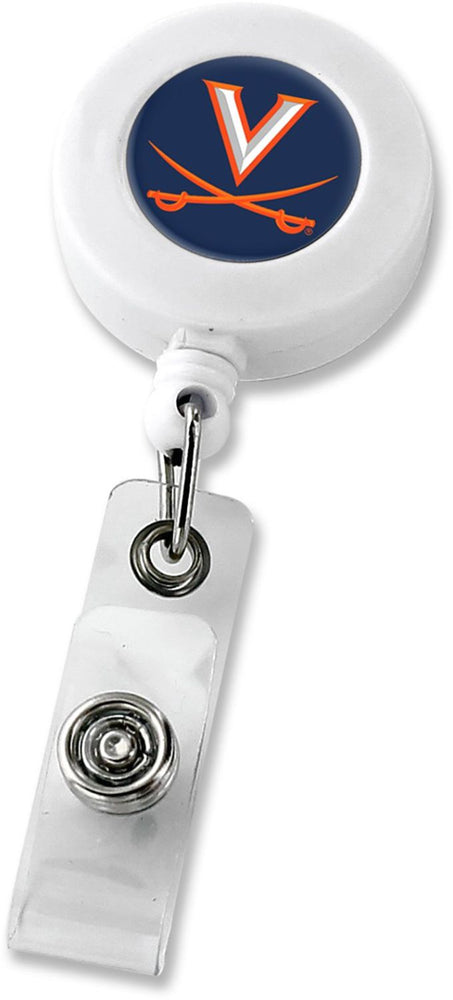 WHOLESALE VIRGINIA (WHITE) RETRACTABLE BADGE HOLDER (NE)