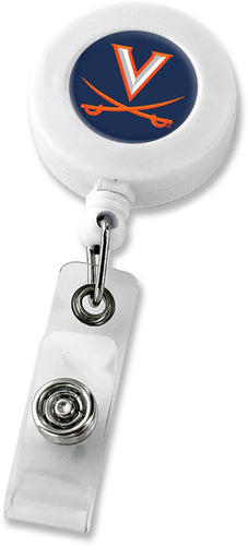 WHOLESALE VIRGINIA (WHITE) RETRACTABLE BADGE HOLDER (NE)