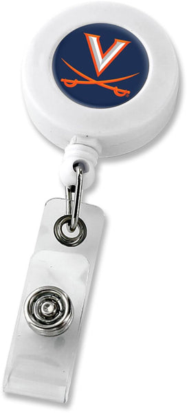WHOLESALE VIRGINIA (WHITE) RETRACTABLE BADGE HOLDER (NE)