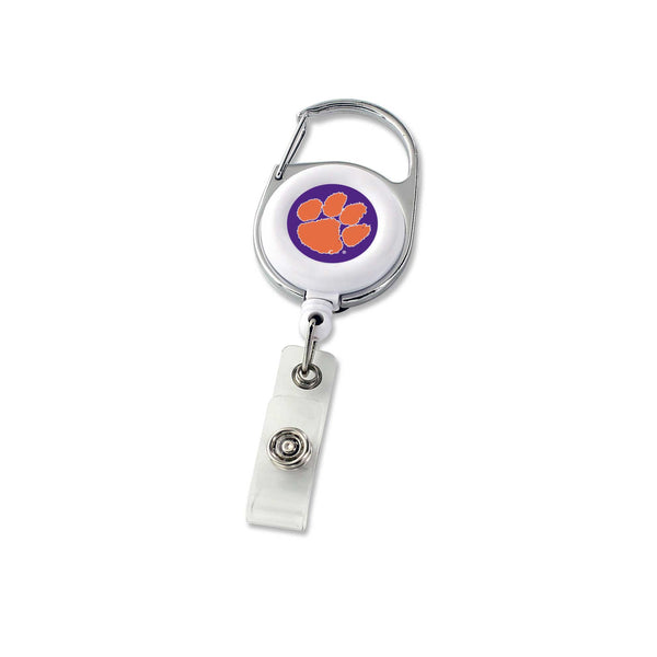 WHOLESALE CLEMSON DELUXE CLIP BADGE REEL