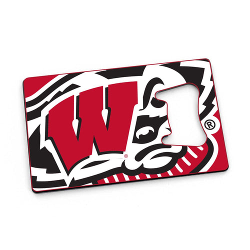 WISCONSIN CREDIT CARD BOTTLE OPENER MAGNET