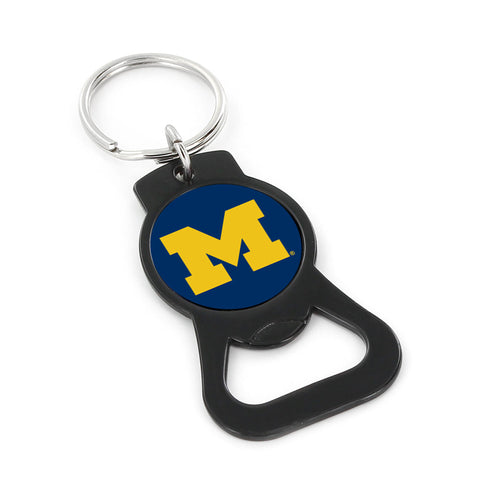 WHOLESALE MICHIGAN (BLACK) BOTTLE OPENER KEYCHAIN
