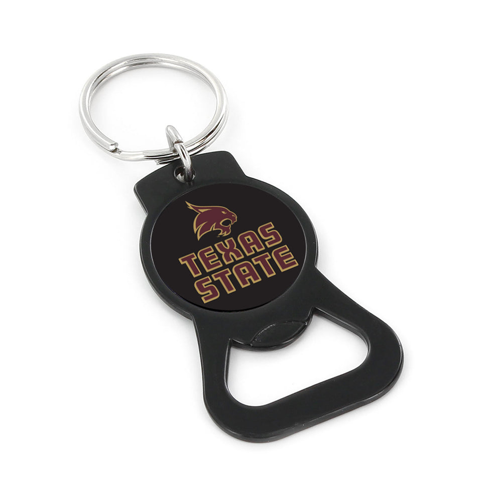 WHOLESALE TEXAS STATE (BLACK) BOTTLE OPENER KEYCHAIN