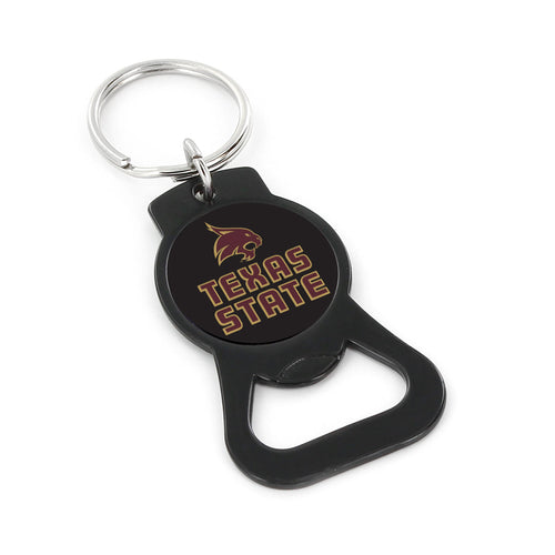 TEXAS STATE (BLACK) BOTTLE OPENER KEYCHAIN