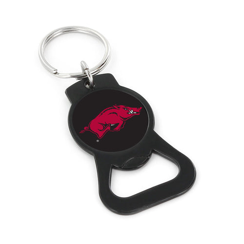 WHOLESALE ARKANSAS (BLACK) BOTTLE OPENER KEYCHAIN