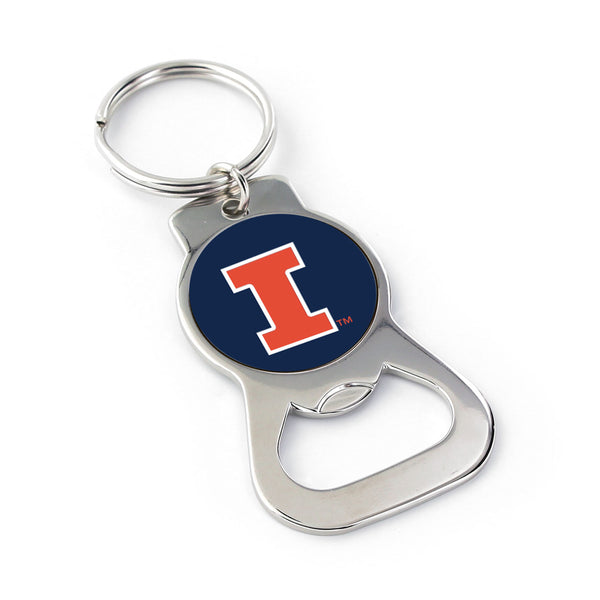WHOLESALE ILLINOIS BOTTLE OPENER KEYCHAIN