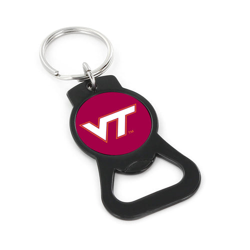 WHOLESALE VIRGINIA TECH (BLACK) BOTTLE OPENER KEYCHAIN