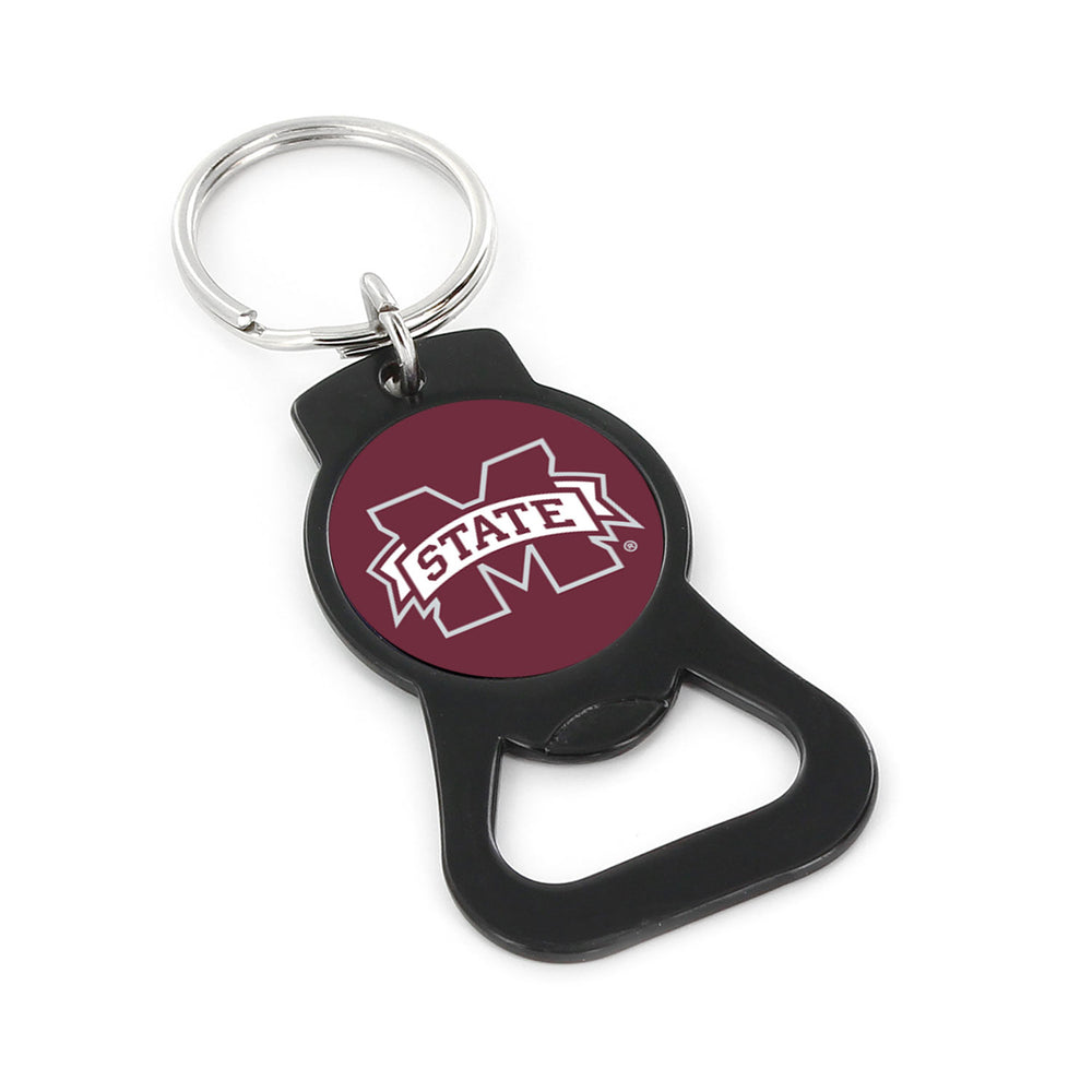 MISSISSIPPI STATE (BLACK) BOTTLE OPENER KEYCHAIN