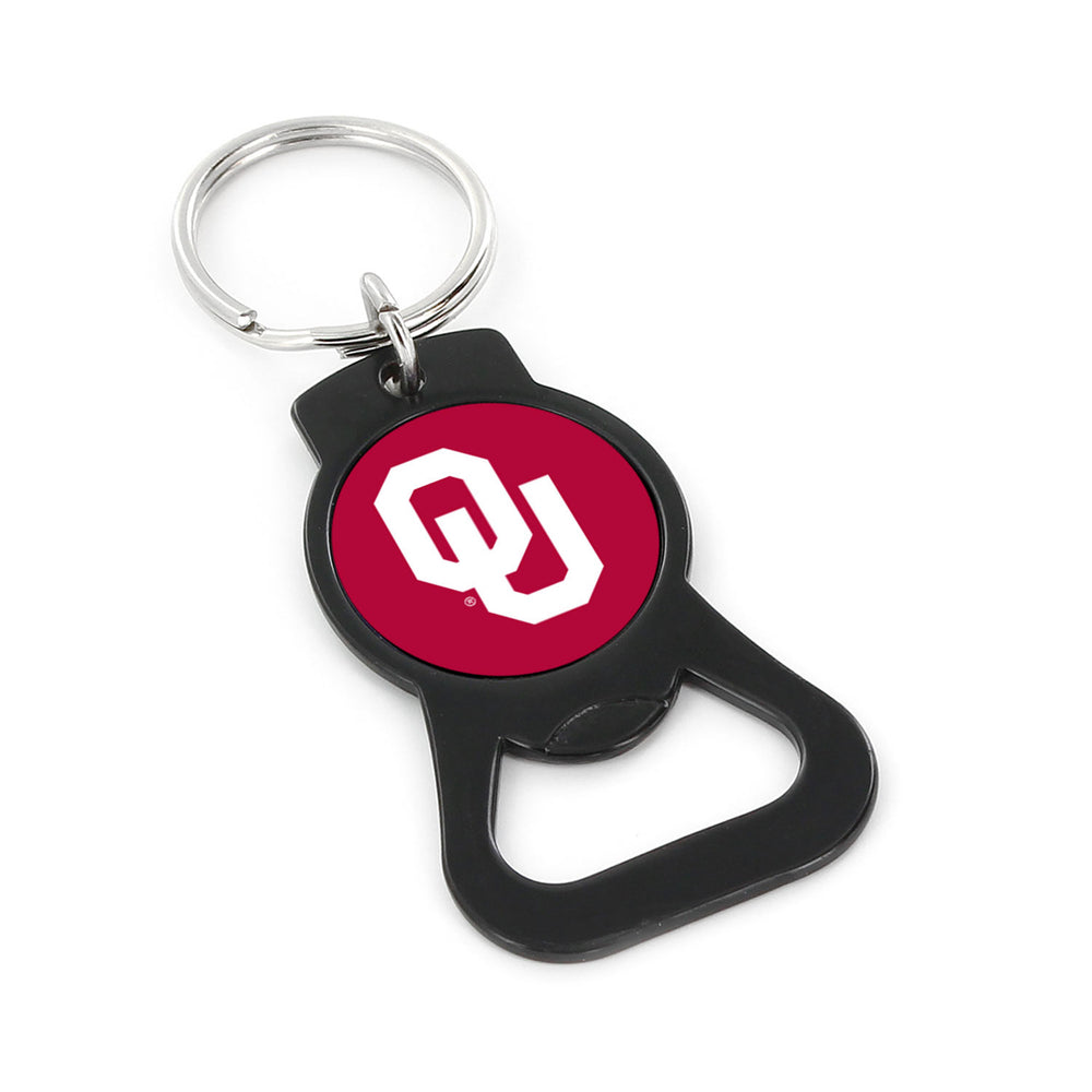 WHOLESALE OKLAHOMA (BLACK) BOTTLE OPENER KEYCHAIN