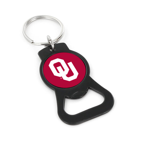 WHOLESALE OKLAHOMA (BLACK) BOTTLE OPENER KEYCHAIN