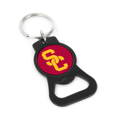 WHOLESALE USC (BLACK) BOTTLE OPENER KEYCHAIN