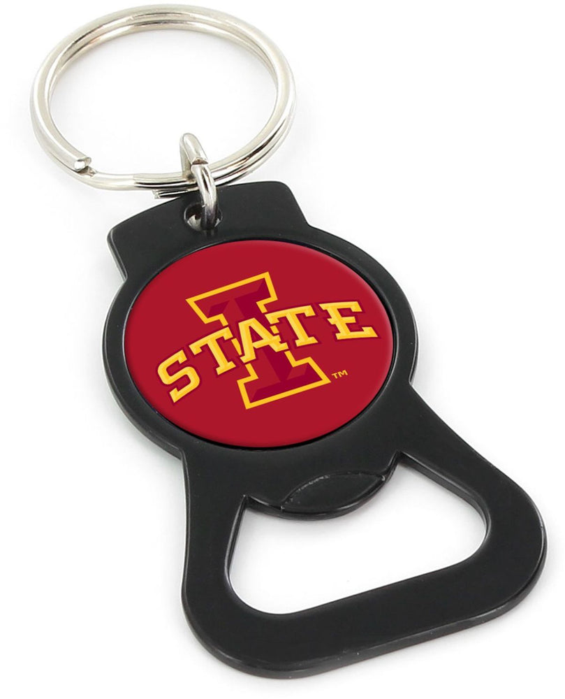 WHOLESALE IOWA STATE (BLACK) BOTTLE OPENER KEYCHAIN