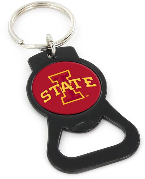WHOLESALE IOWA STATE (BLACK) BOTTLE OPENER KEYCHAIN