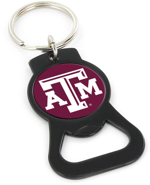 WHOLESALE TEXAS A&M (BLACK) BOTTLE OPENER KEYCHAIN