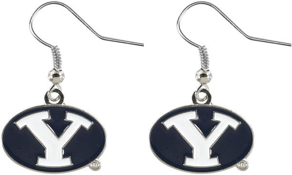 WHOLESALE BYU COLLEGE LOGO DANGLER EARRINGS