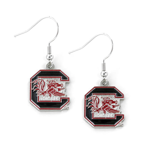 WHOLESALE SOUTH CAROLINA COLLEGE LOGO DANGLER EARRINGS
