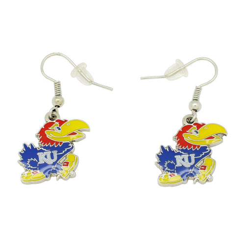 WHOLESALE KANSAS JAYHAWKS DANGLER EARRINGS