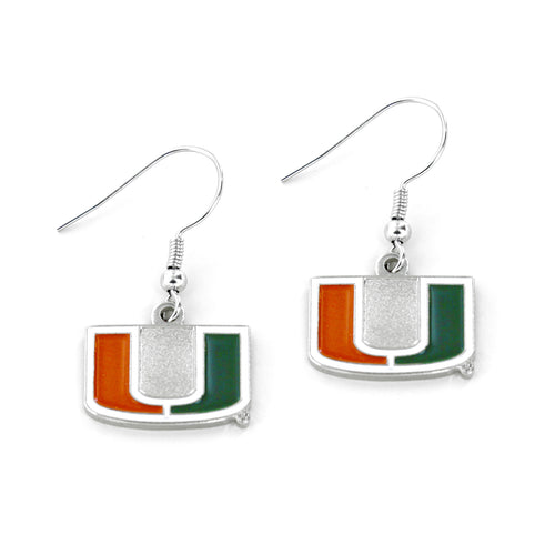 WHOLESALE MIAMI COLLEGE DANGLER EARRINGS