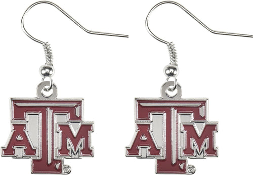 WHOLESALE TEXAS A&M COLLEGE DANGLER EARRINGS