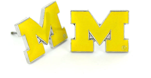 WHOLESALE MICHIGAN (YELLOW) TEAM POST EARRINGS