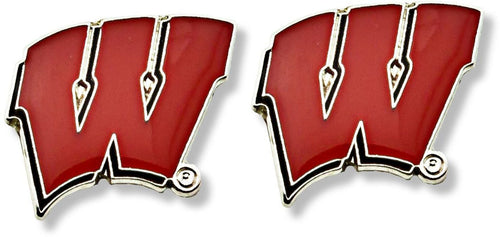 WHOLESALE WISCONSIN TEAM POST EARRINGS
