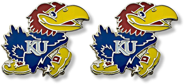 WHOLESALE KANSAS TEAM POST EARRINGS