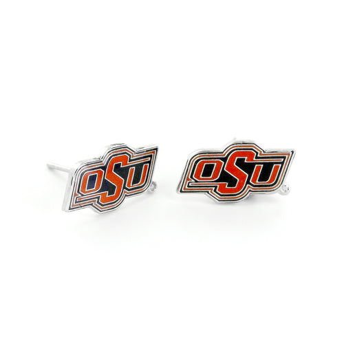 WHOLESALE OKLAHOMA STATE TEAM POST EARRINGS