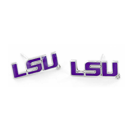 WHOLESALE LSU TEAM POST EARRINGS