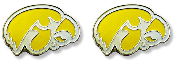 WHOLESALE IOWA YELLOW POST EARRINGS