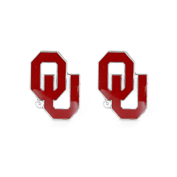 WHOLESALE OKLAHOMA TEAM POST EARRINGS