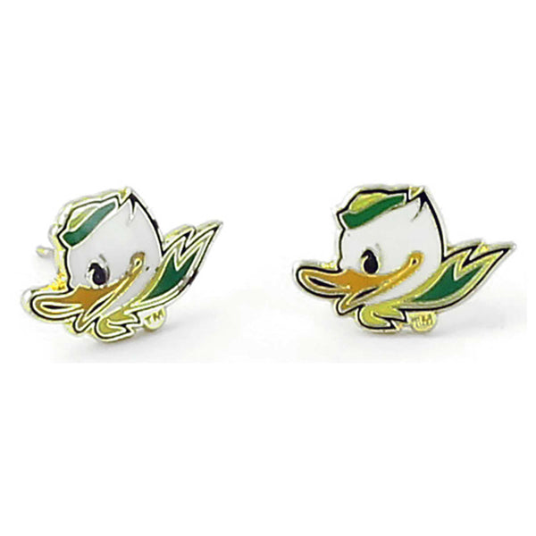 WHOLESALE OREGON 'FIGHTING DUCK' POST EARRINGS